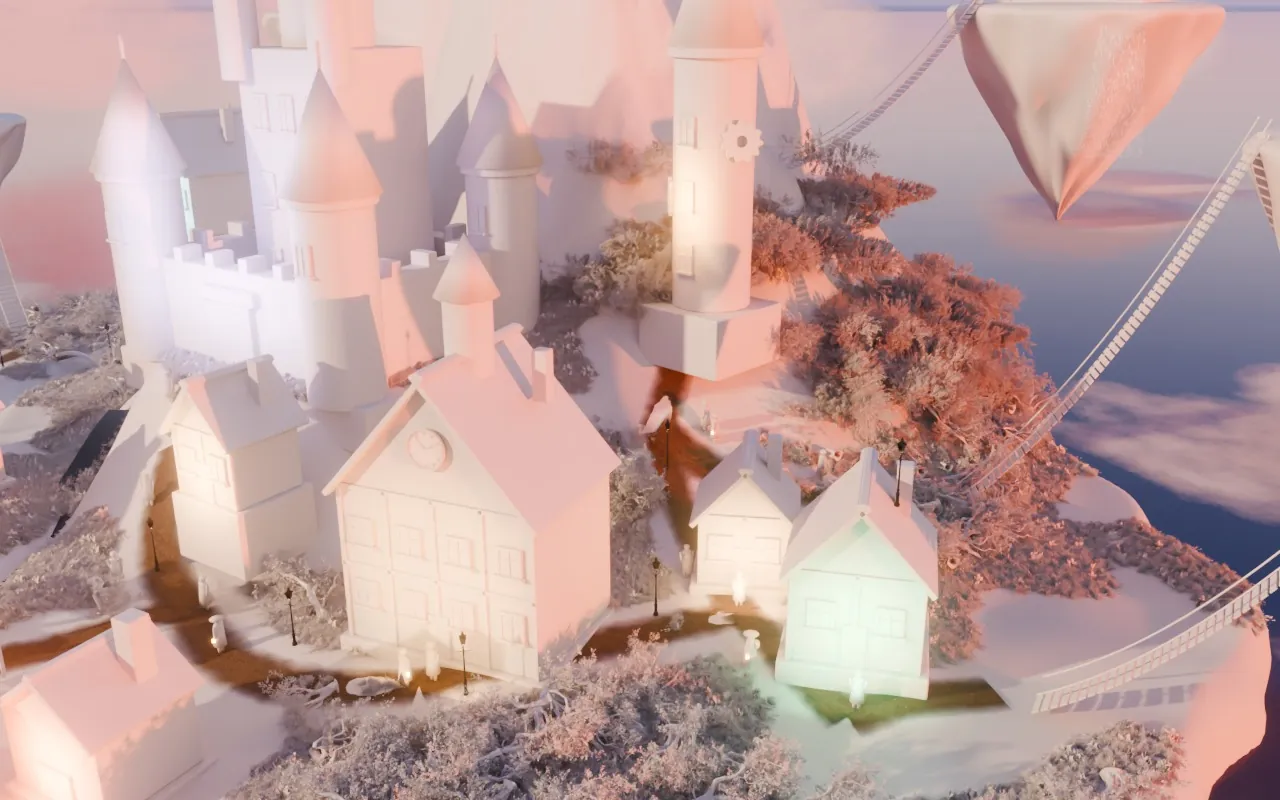 The 3D Haven village and castle (clay)