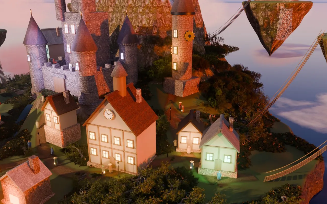 The 3D Haven village and castle (final)