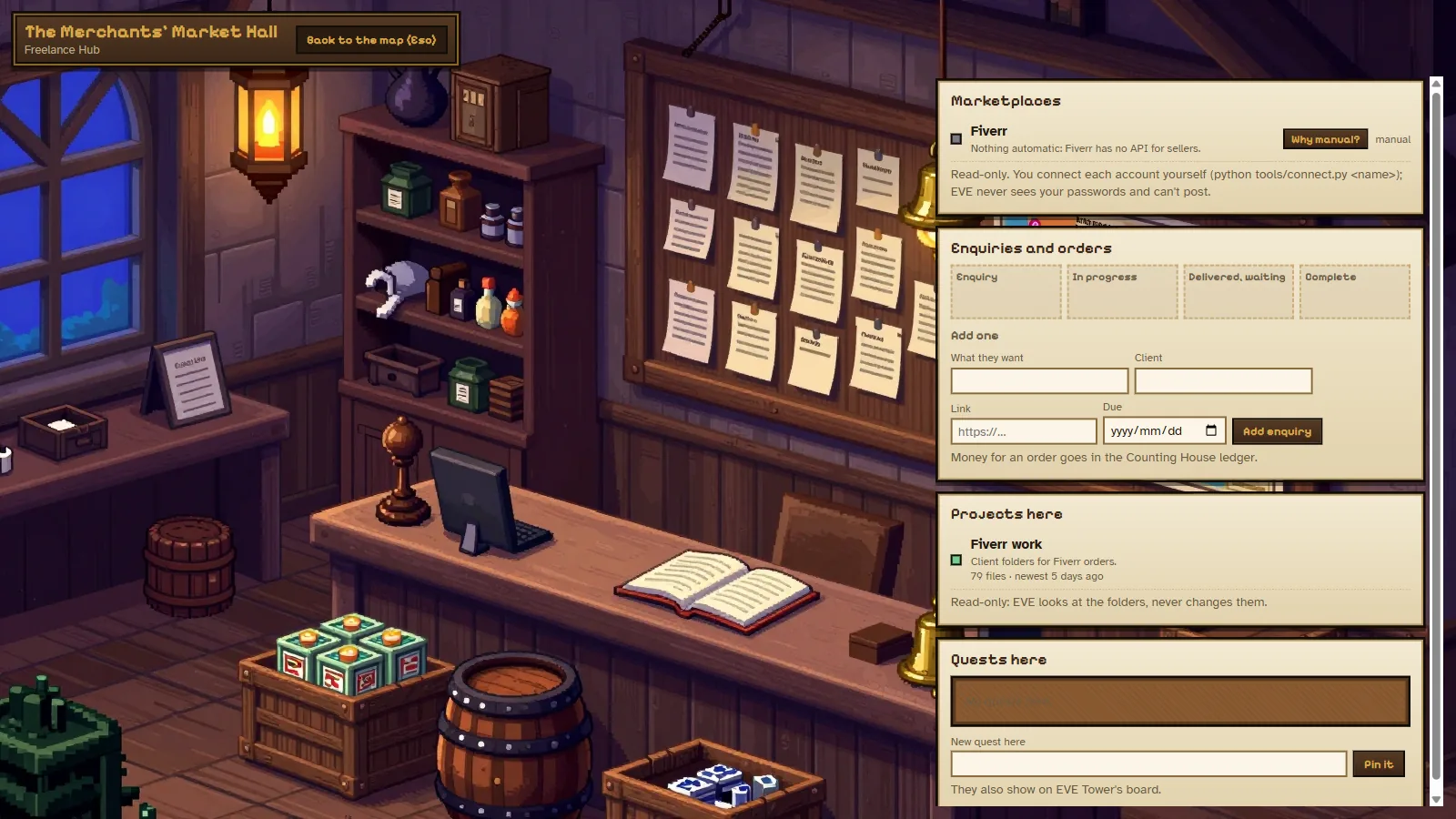 Freelance Hub interior